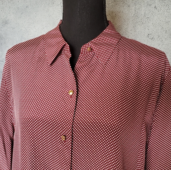 Ann Taylor silk blouse, size L. - Picture 6 of 8